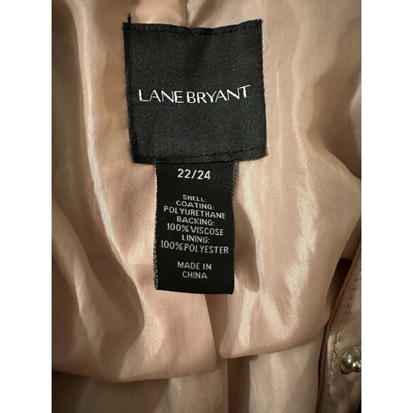 Plus Size Lane Bryant Pink Motorcycle Jacket  Size 22/24 - Picture 4 of 9